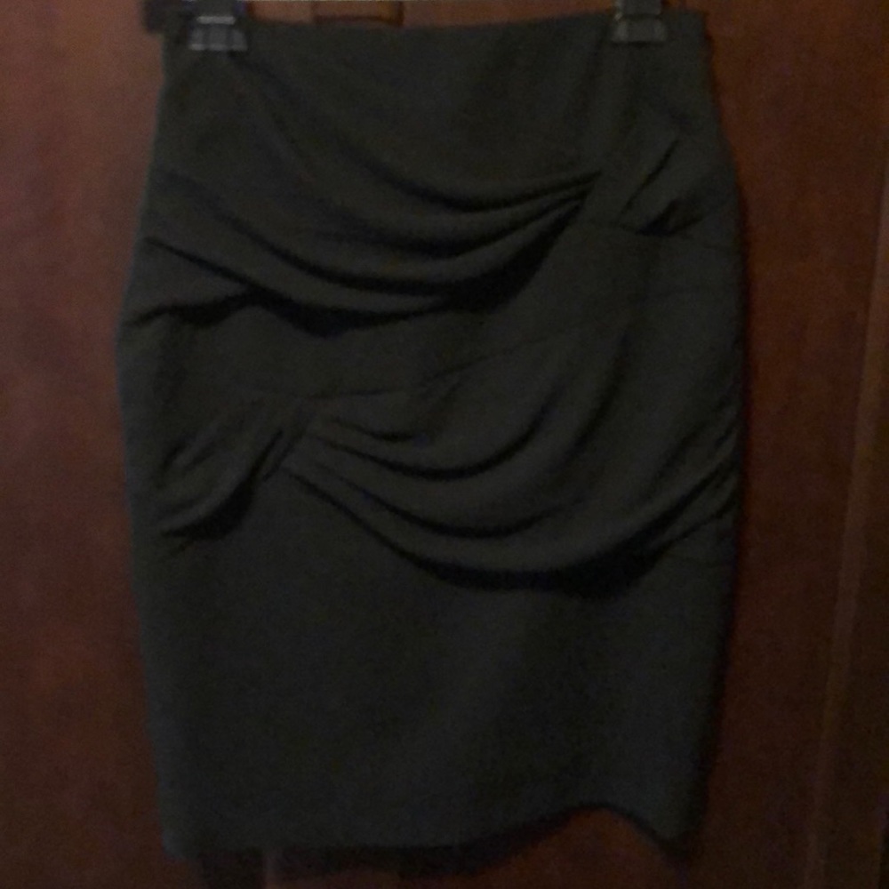 Escada Black gathered skirt. Sz 38